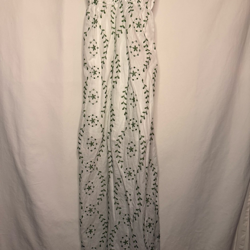 a new day White Maxi Dress with Green Vine Print - Picture 3 of 4